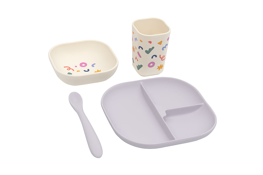 Confetti Geschirr-Set Lilac