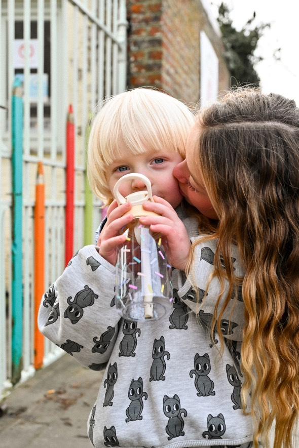 Drinking bottle from Tritan Confetti