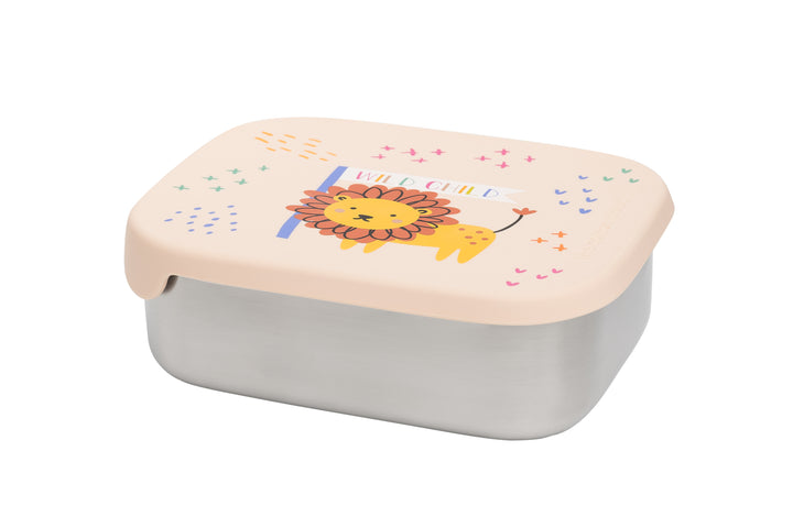 Wild Child stainless steel lunch box with removable compartments