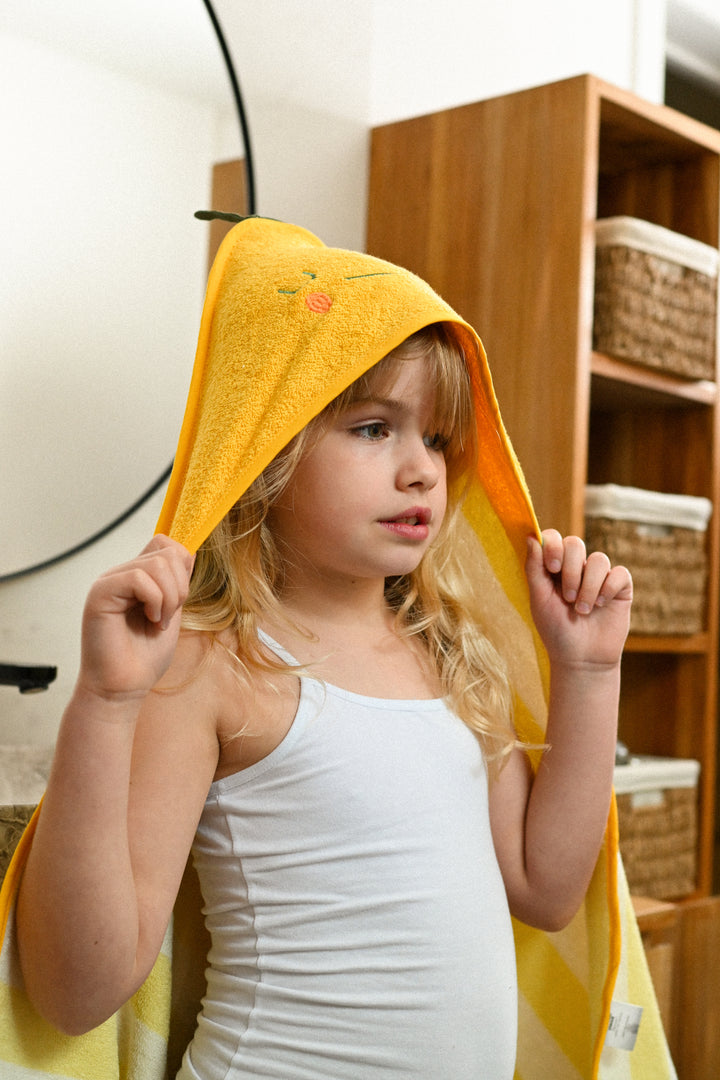 Lola Lemon hooded towel