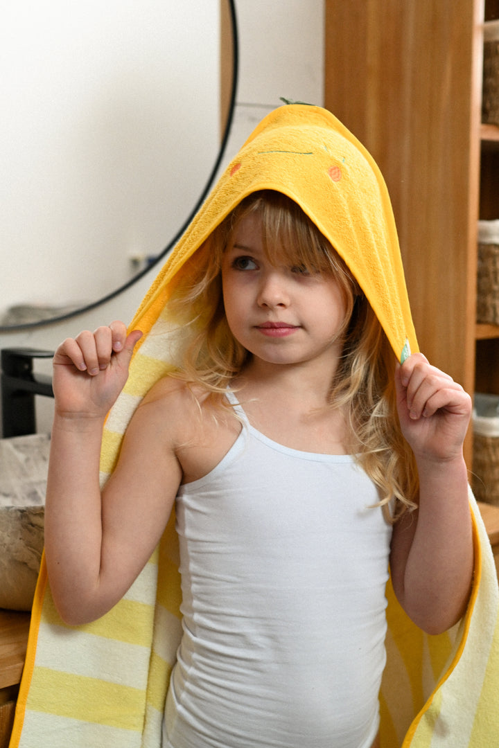 Lola Lemon hooded towel